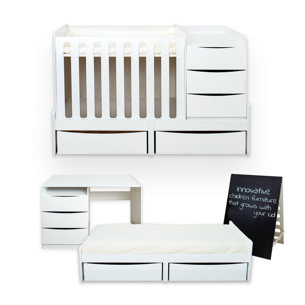 Isabelle & Max Renteria Hardwood Cot Bed 5Piece Nursery Furniture Set